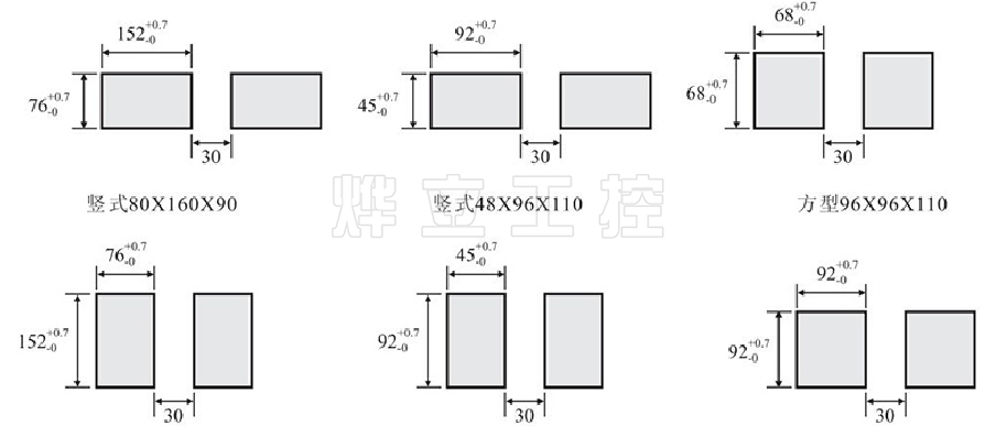 YL-C803單回路數(shù)顯報警測控儀尺寸圖